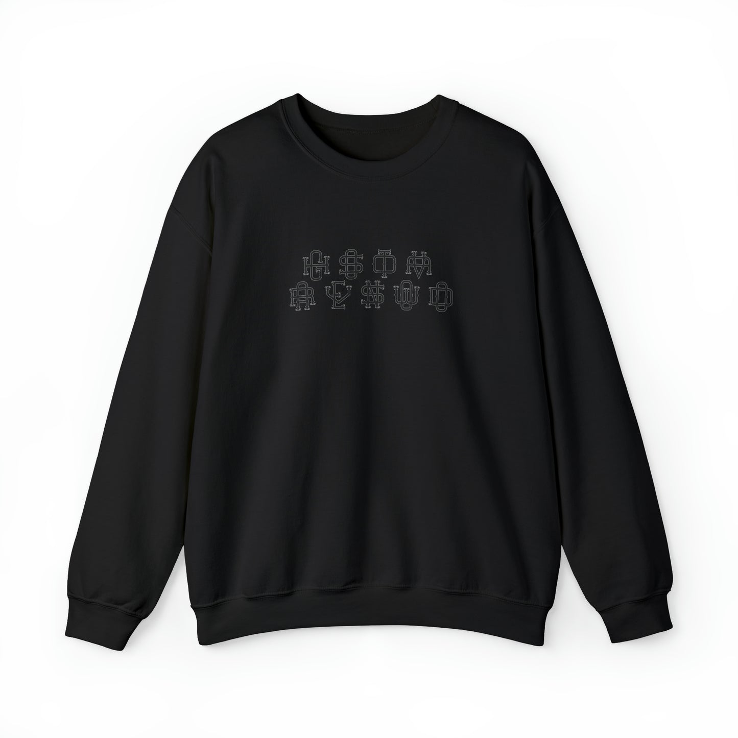 LIGATURE PRINT SWEATSHIRT